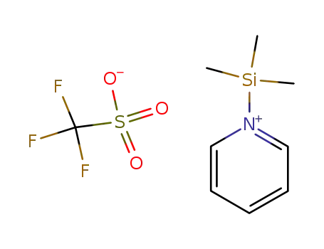 Molecular Structure of 84355-13-5 (N-Trimethylsilylpyridinium trifluoromethanesulfonate)