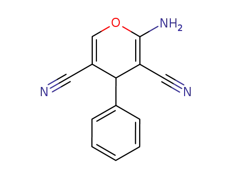 Molecular Structure of 101342-39-6 (2-amino-4-phenyl-4H-pyran-3,5-dicarbonitrile)