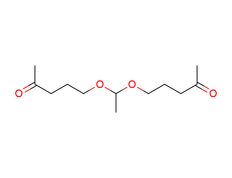 Molecular Structure of 127843-39-4 (1,1-bis(4-oxopentyloxy)ethane)
