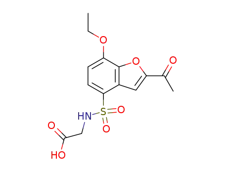 Glycine, N-[(2-acetyl-7-ethoxy-4-benzofuranyl)sulfonyl]-