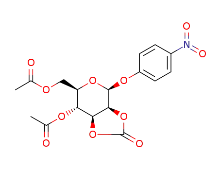 Acetic acid (3aS,4S,6R,7R,7aS)-6-acetoxymethyl-4-(4-nitro-phenoxy)-2-oxo-tetrahydro-[1,3]dioxolo[4,5-c]pyran-7-yl ester