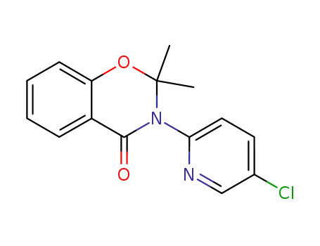 Molecular Structure of 74405-03-1 (2,2-dimethyl-3-(5-chloropyrid-2-yl)-4-4H-1,3-benzoxazine)