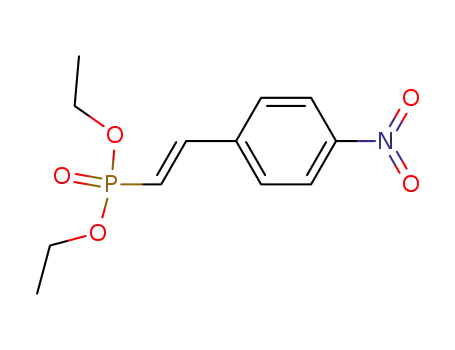 Molecular Structure of 87750-71-8 (Phosphonic acid, [(1E)-2-(4-nitrophenyl)ethenyl]-, diethyl ester)