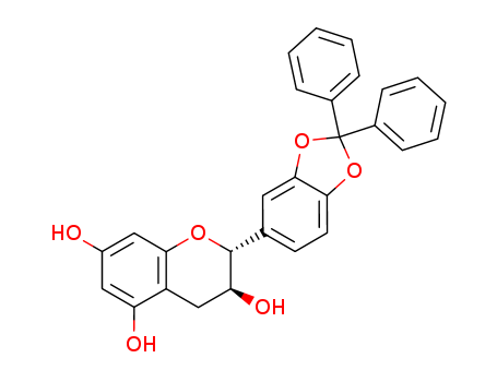 2H-1-Benzopyran-3,5,7-triol,2-(2,2-diphenyl-1,3-benzodioxol-5-yl)-3,4-dihydro-, (2R,3S)-