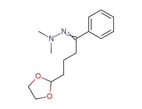 1-phenyl-4-(1,3-dioxolan-2-yl)butan-1-one N,N-dimethylhydrazone