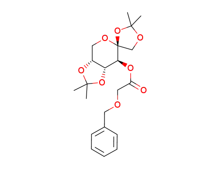 Molecular Structure of 341489-97-2 (1,2:4,5-di-O-isopropylidene-β-D-fructopyranos-3-yl benzyloxyacetate)