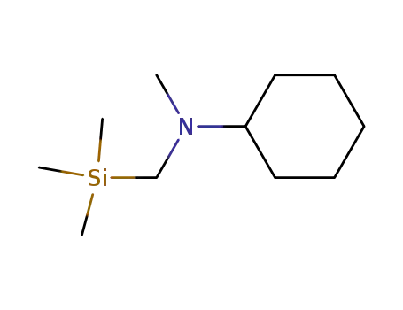 Molecular Structure of 64678-87-1 (Cyclohexanamine, N-methyl-N-[(trimethylsilyl)methyl]-)