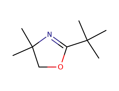 Molecular Structure of 90949-59-0 (Oxazole, 2-(1,1-dimethylethyl)-4,5-dihydro-4,4-dimethyl-)