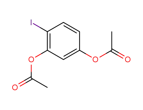 Molecular Structure of 504421-93-6 (1,3-Benzenediol, 4-iodo-, diacetate)