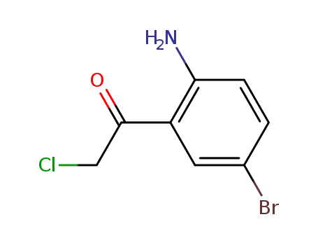 Molecular Structure of 61871-82-7 (Ethanone, 1-(2-amino-5-bromophenyl)-2-chloro-)