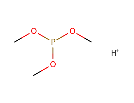 Molecular Structure of 39097-02-4 (phosphorous acid trimethyl ester; protonated form)