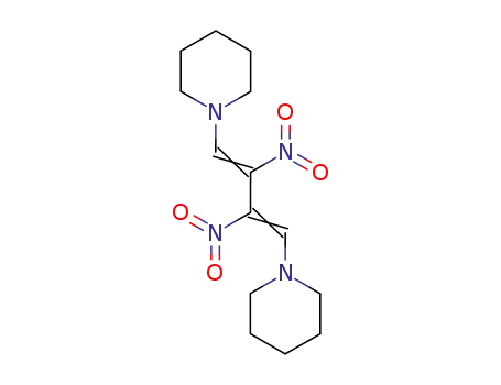 Molecular Structure of 19985-38-7 (2,3-dinitro-1,4-dipiperidino-buta-1,3-diene)