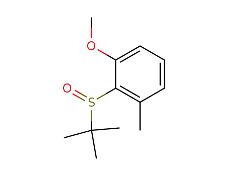 Molecular Structure of 1026136-94-6 (2-tert-butylsulfinyl-3-methoxytoluene)