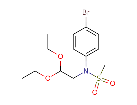 Molecular Structure of 88131-50-4 (Methanesulfonamide, N-(4-bromophenyl)-N-(2,2-diethoxyethyl)-)