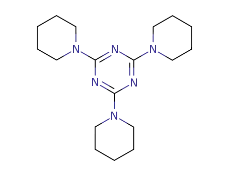 Molecular Structure of 21254-74-0 (2,4,6-tris(piperidin-1-yl)-1,3,5-triazine)