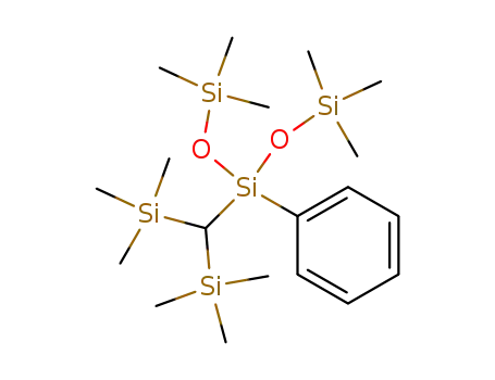 Molecular Structure of 113330-64-6 (Trisiloxane,
3-[bis(trimethylsilyl)methyl]-1,1,1,5,5,5-hexamethyl-3-phenyl-)