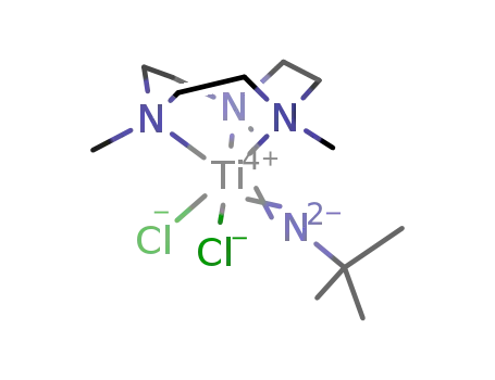 Molecular Structure of 207612-37-1 (TiCl<sub>2</sub>(t-BuN)(1,3,5-trimethyl-1,3,5-triazacyclononane))