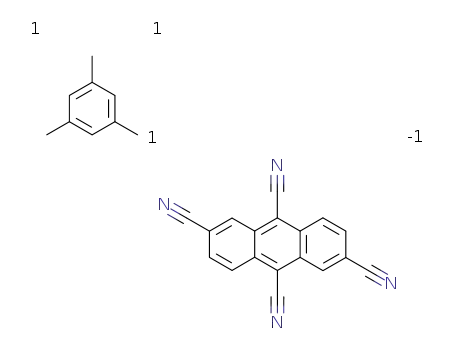 Anthracene-2,6,9,10-tetracarbonitrile; compound with mesitylene