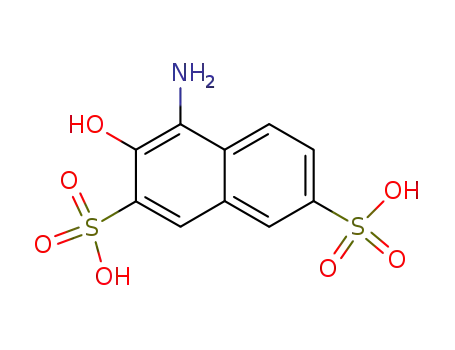 Molecular Structure of 2007-20-7 (1-AMINO-2-NAPHTHOL-3,6DISULPHONICACID)