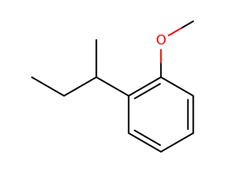 Molecular Structure of 18272-71-4 (o-sec-Butylanisole)