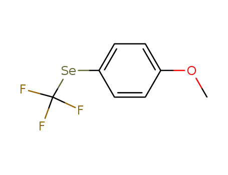 Molecular Structure of 21506-10-5 (1-methoxy-4-[(trifluoromethyl)selanyl]benzene)