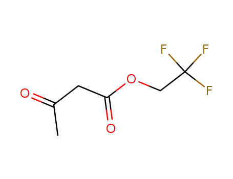 Molecular Structure of 29816-98-6 (Butanoic acid, 3-oxo-, 2,2,2-trifluoroethyl ester)