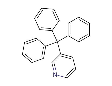 Molecular Structure of 64063-95-2 (Pyridine, 3-(triphenylmethyl)-)