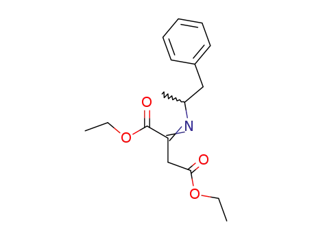 Molecular Structure of 87670-07-3 (2-[(E)-1-Methyl-2-phenyl-ethylimino]-succinic acid diethyl ester)