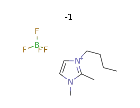 Molecular Structure of 402846-78-0 (1-BUTYL-2,3-DIMETHYLIMIDAZOLIUM TETRAFLUOROBORATE)
