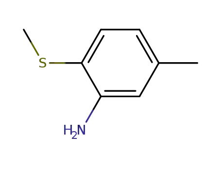 Molecular Structure of 107254-80-8 (Benzenamine, 5-methyl-2-(methylthio)-)