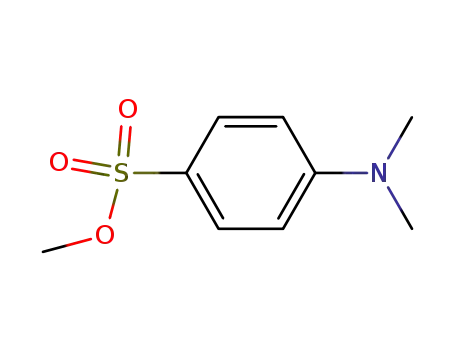 Molecular Structure of 57270-54-9 (Benzenesulfonic acid, 4-(dimethylamino)-, methyl ester)