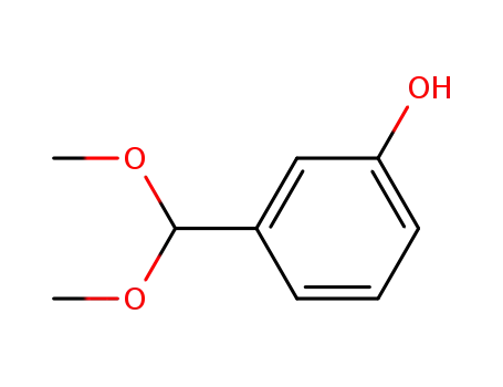 Molecular Structure of 24396-25-6 (Phenol, 3-(dimethoxymethyl)-)