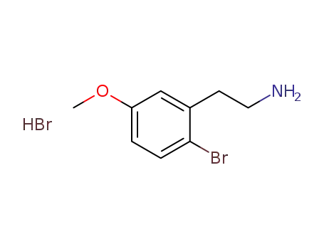Molecular Structure of 1207743-69-8 (2-(2-bromo-5-methoxyphenyl)ethylamine hydrobromide)
