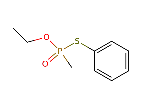 Molecular Structure of 22946-83-4 (Phosphonothioic acid, methyl-, O-ethyl S-phenyl ester)