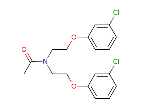 Molecular Structure of 67710-17-2 (Acetamide, N,N-bis[2-(3-chlorophenoxy)ethyl]-)