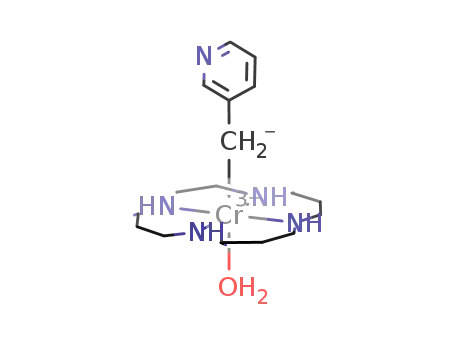 Molecular Structure of 99708-69-7 ([(3-pyridylmethyl)Cr(1,4,8,12-tetraazacyclopentadecane)(H<sub>2</sub>O)]<sup>(2+)</sup>)
