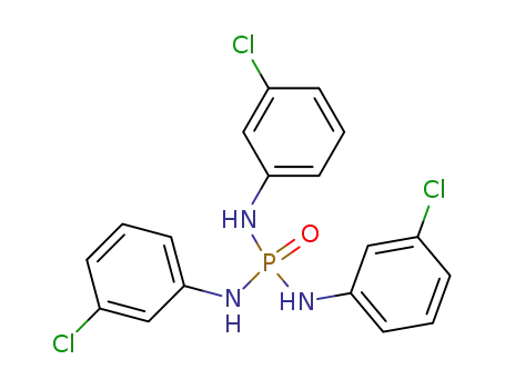 Molecular Structure of 62480-07-3 (Phosphoric triamide, N,N',N''-tris(3-chlorophenyl)-)
