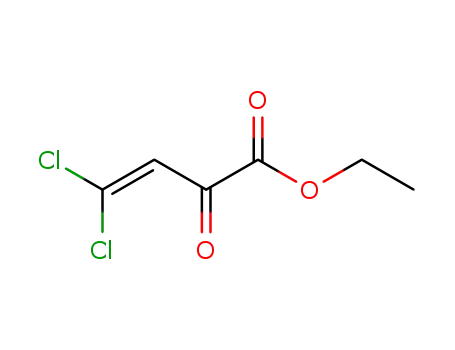 Molecular Structure of 16493-86-0 (Dichlormethylenbrenztraubensaeureaethylester; Dichlorvinylglyoxylsaeureaethylester)