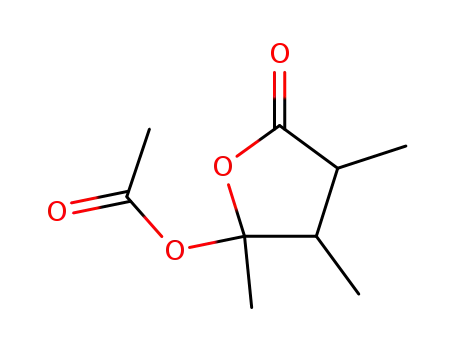 5-Acetoxytetrahydro-3,4,5-trimethylfuran-2-on