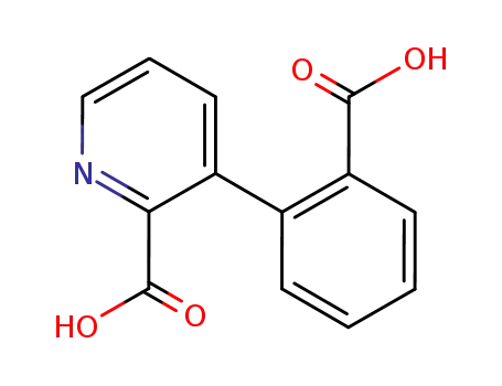 Molecular Structure of 857433-65-9 (3-(2-carboxy-phenyl)-pyridine-2-carboxylic acid)