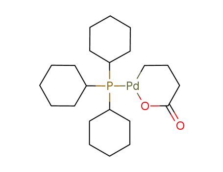 Molecular Structure of 82840-53-7 (P(C<sub>6</sub>H<sub>11</sub>)3Pd(CH<sub>2</sub>)3COO)