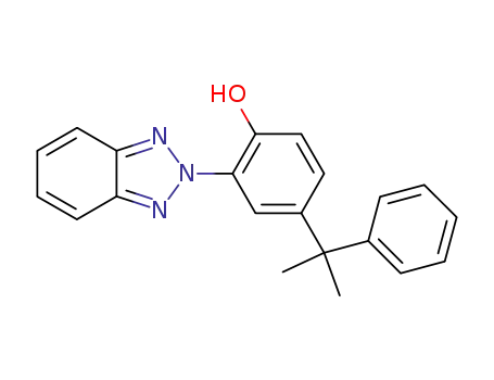 Molecular Structure of 15989-00-1 (2-(2'H-benzotriazol-2'-yl)-4-(α,α-dimethylbenzyl)phenol)