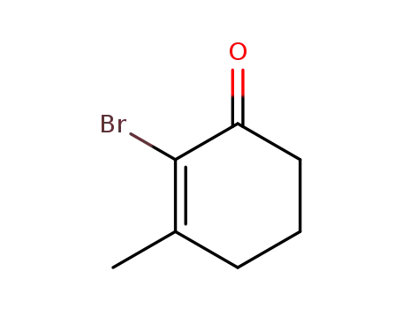 Molecular Structure of 51326-26-2 (α-bromo-3-methylcyclohex-2-en-1-one)