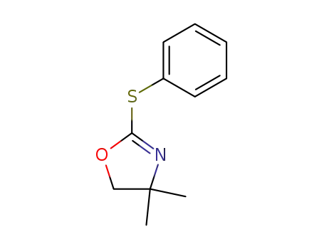Molecular Structure of 86064-95-1 (4,4-dimethyl-2-(phenylthio)-4,5-dihydrooxazole)