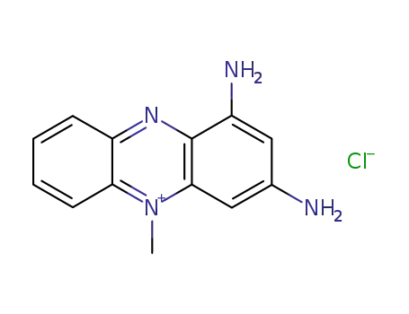 Molecular Structure of 1084-43-1 (1,3-diamino-5-methylphenazinium chloride)