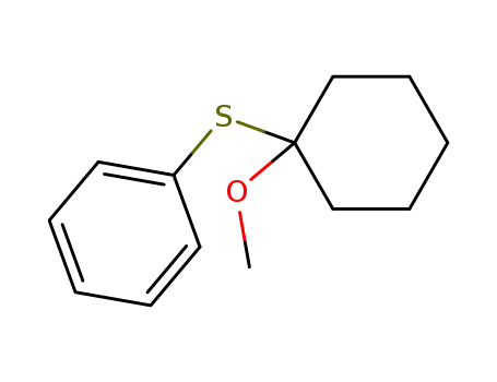 Molecular Structure of 89423-39-2 (Benzene, [(1-methoxycyclohexyl)thio]-)