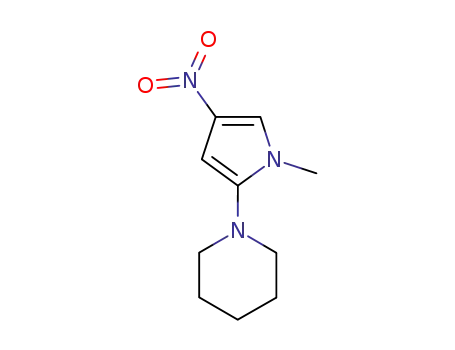 Molecular Structure of 74460-26-7 (1-methyl-4-nitro-2-piperidinopyrrole)
