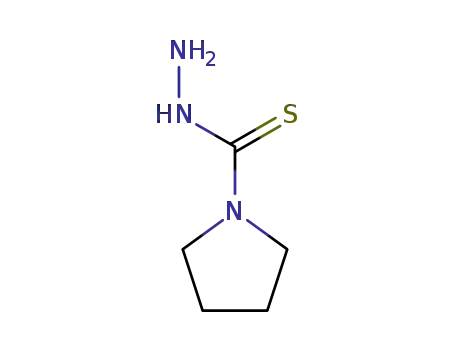 Molecular Structure of 6499-14-5 (pyrrolidine-1-carbothioic acid hydrazide)
