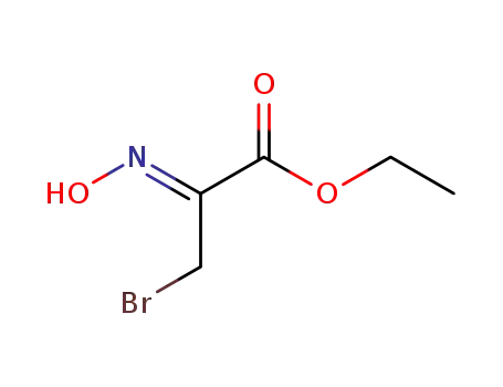 Molecular Structure of 127033-04-9 (ethyl (2Z)-3-bromo-2-(hydroxyimino)propanoate)