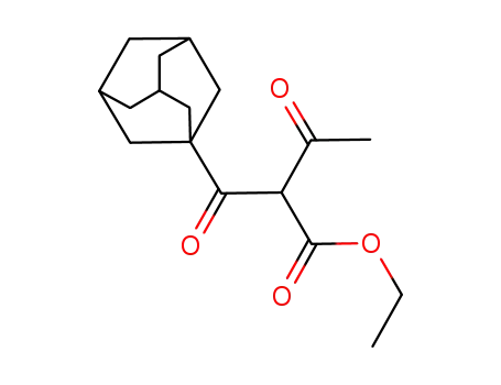 Molecular Structure of 896109-93-6 (ethyl 2-(1-adamantylcarbonyl)-3-oxobutanoate)